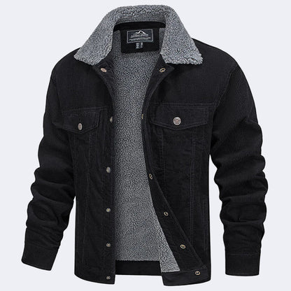 Men's insulated corduroy jacket