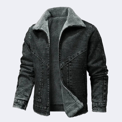 Insulated denim jacket
