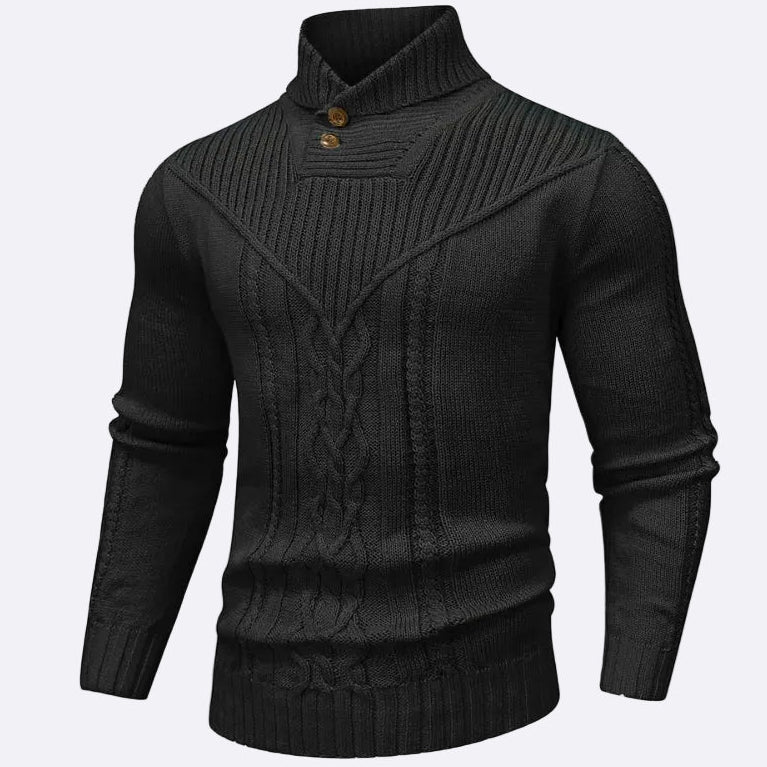 Men's Pullover with Shawl Collar