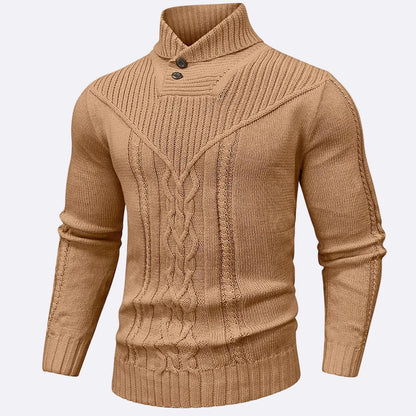 Men's Pullover with Shawl Collar