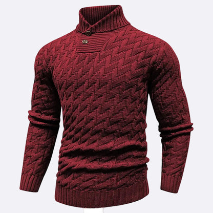 Men's Pullover with Shawl Collar
