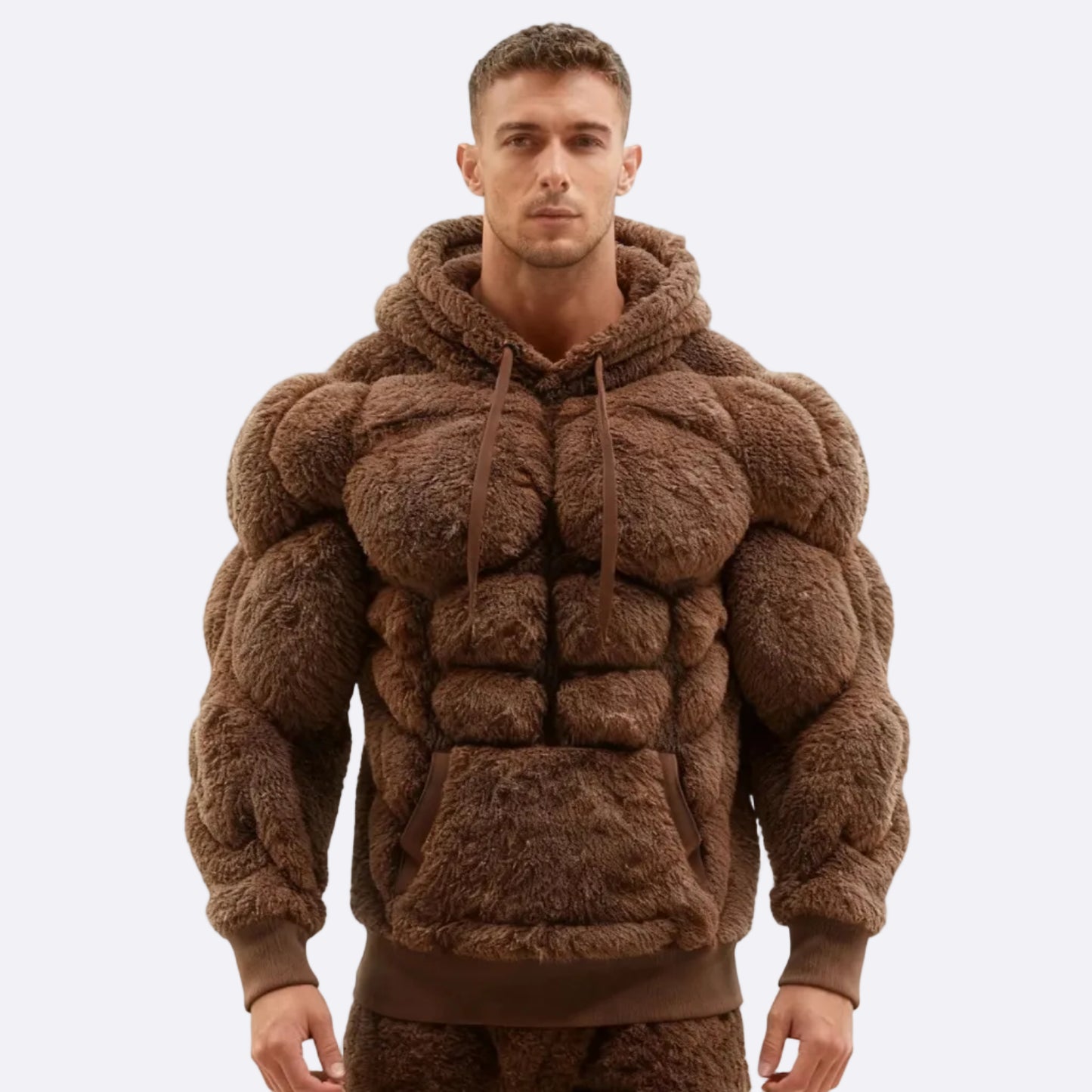 Men's Fashionable Flannel Hoodie