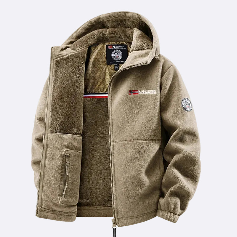 Men's Fleece Jacket with Hood
