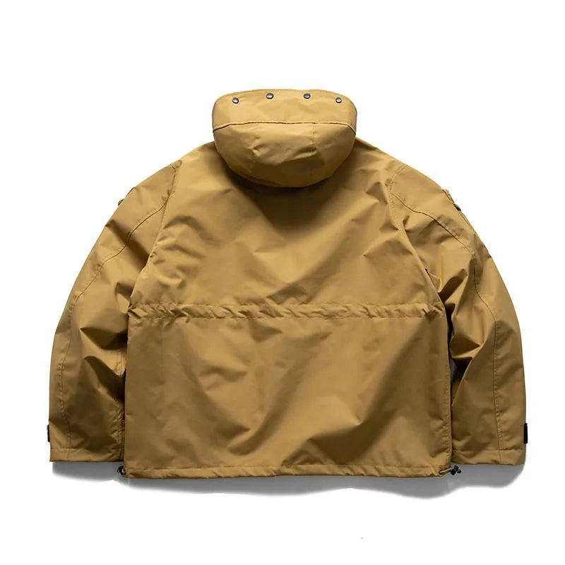 Men's cargo jacket with hood