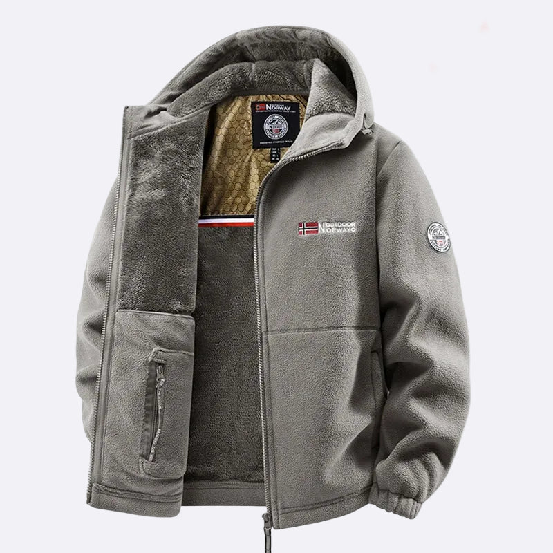 Men's Fleece Jacket with Hood