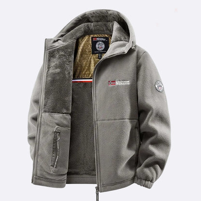 Men's Fleece Jacket with Hood