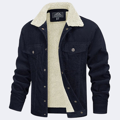 Men's insulated corduroy jacket