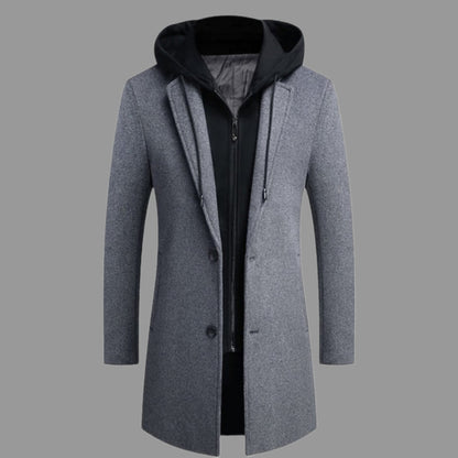 HOODED WINDPROOF COAT