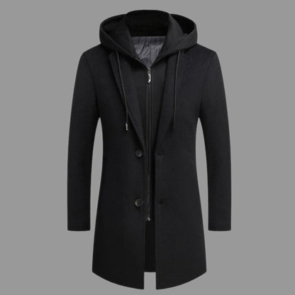 HOODED WINDPROOF COAT