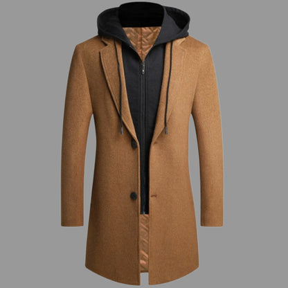 HOODED WINDPROOF COAT