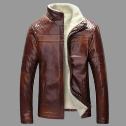 Men's jacket made of high-quality artificial leather