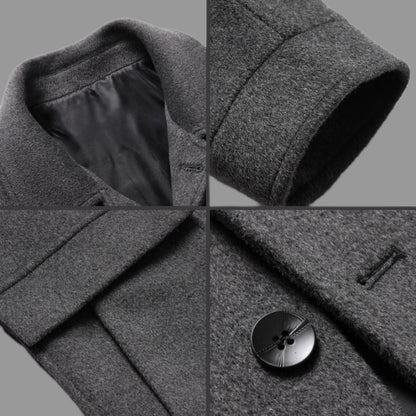 Stylish men's wool coat