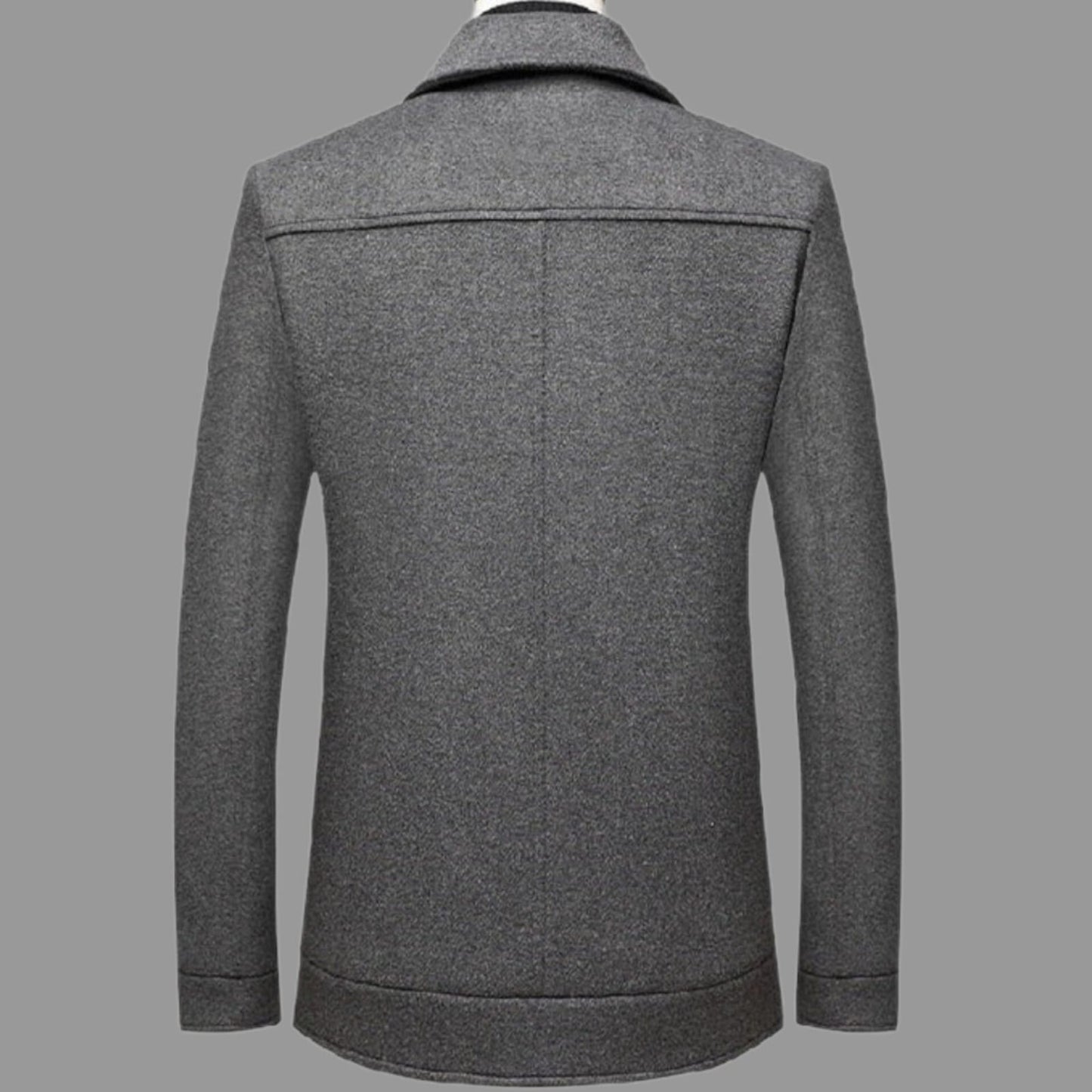 Stylish men's wool coat