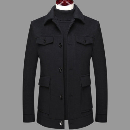 Stylish men's wool coat