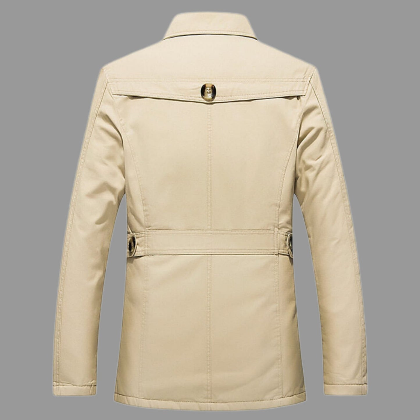 Men's insulated trench coat