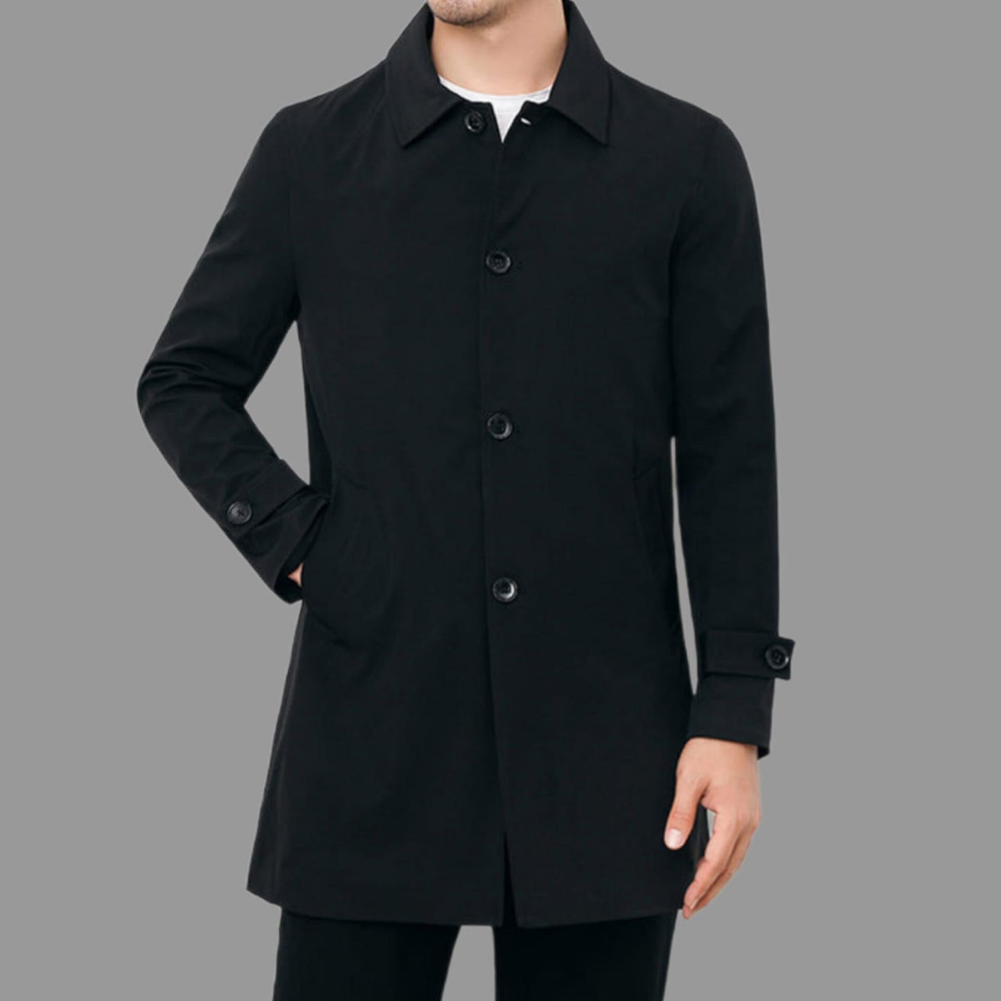 Elegant Men's Trench Coat