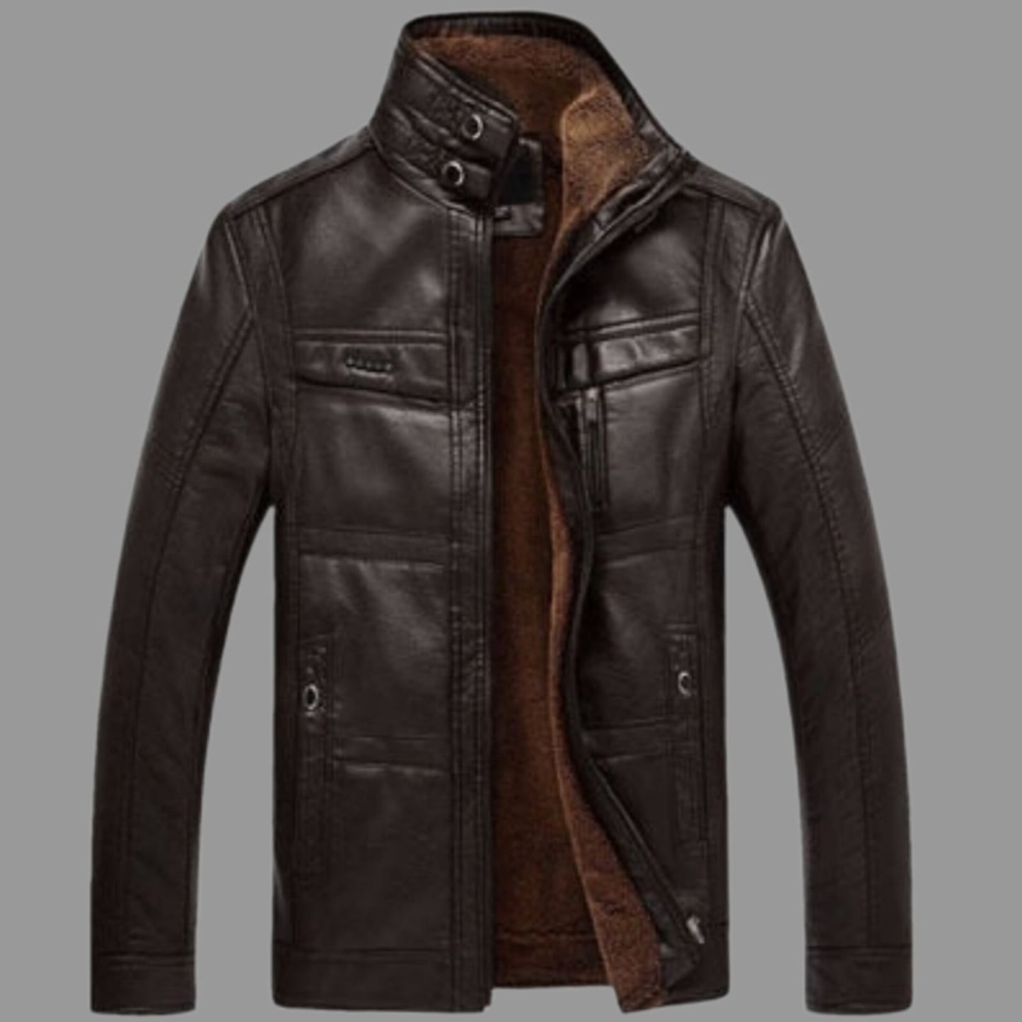 JACKET MADE OF HIGH-QUALITY ARTIFICIAL LEATHER