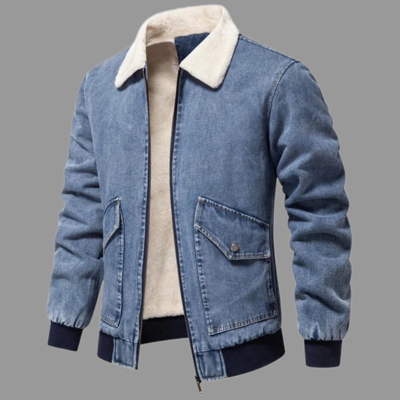 STYLISH INSULATED DENIM JACKET