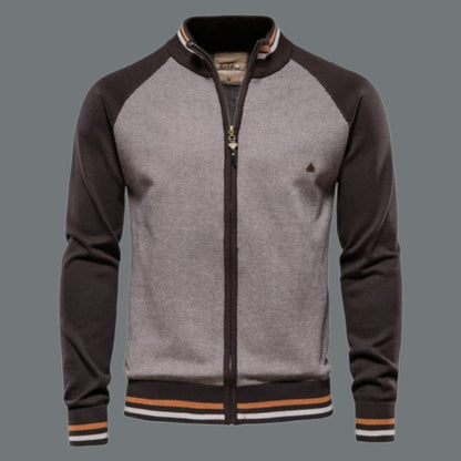 Men's cardigan with zipper