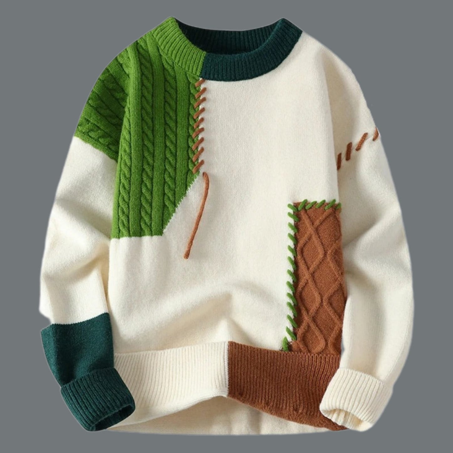 Stylish Patchwork Pullover