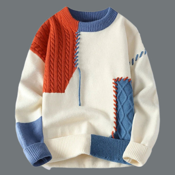 Stylish Patchwork Pullover