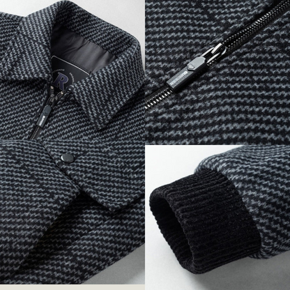 Stylish men's wool coat