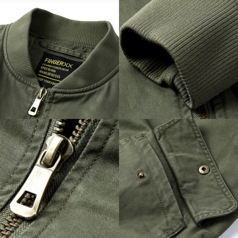 Men's bomber jacket in military style