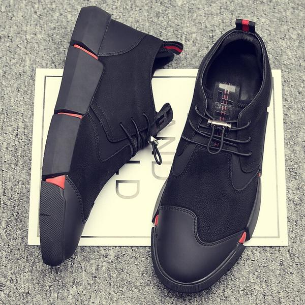 BLACK MEN'S CASUAL SNEAKERS