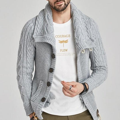 MEN'S HIGH-NECKED SWEATER