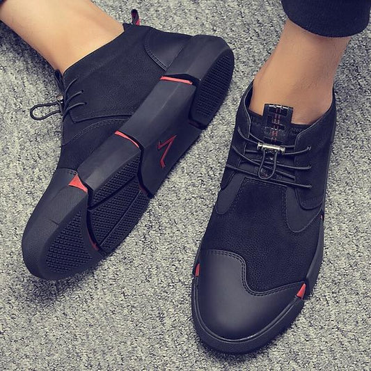 BLACK MEN'S CASUAL SNEAKERS