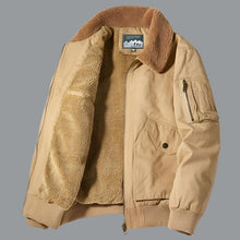 Load image into Gallery viewer, Winter warm jacket with fur collar
