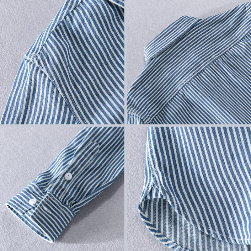 Striped Denim shirt