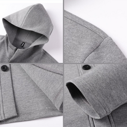 STYLISH MEN'S CARDIGAN WITH HOOD