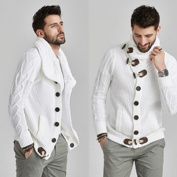 MEN'S HIGH-NECKED SWEATER