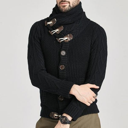 MEN'S HIGH-NECKED SWEATER