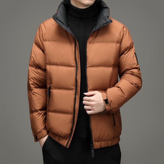 Men's plain down jacket