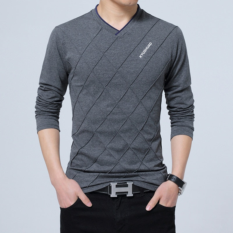 Cotton T-shirt with long sleeves