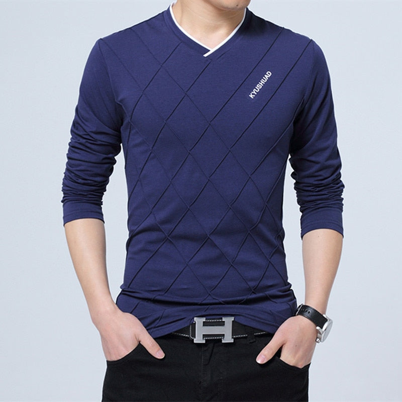 Cotton T-shirt with long sleeves