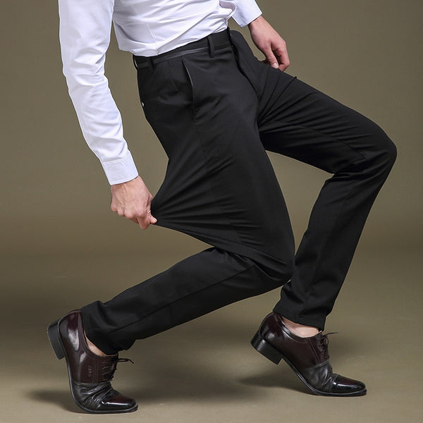 Classic men's trousers with high elasticity