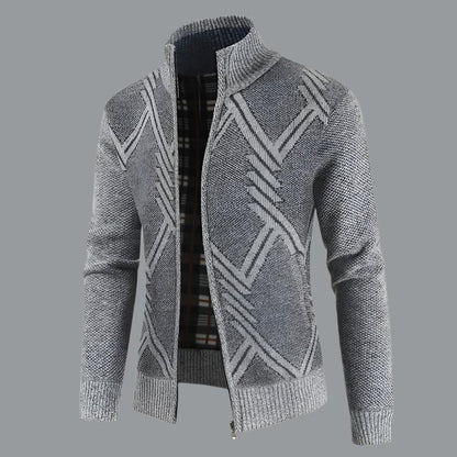 Men's zip-up Cardigan