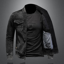 Load image into Gallery viewer, Stylish Black Denim jacket
