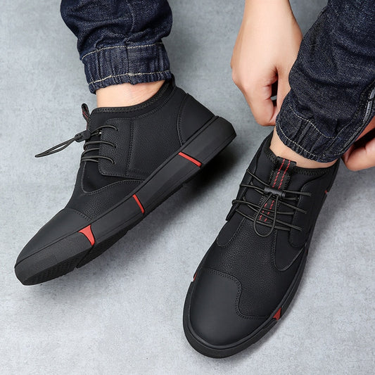 BLACK MEN'S CASUAL SNEAKERS