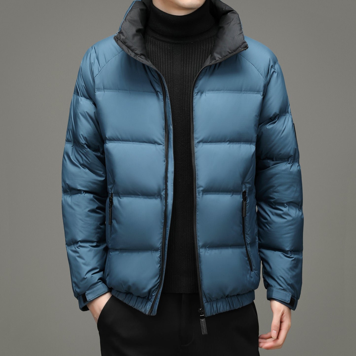 Men's plain down jacket