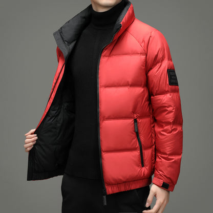 Men's plain down jacket