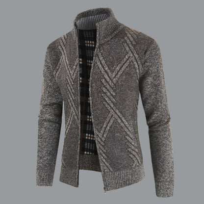 Men's zip-up Cardigan