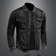 Load image into Gallery viewer, Stylish Black Denim jacket
