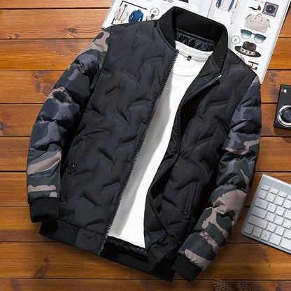 Camouflage bomber jacket