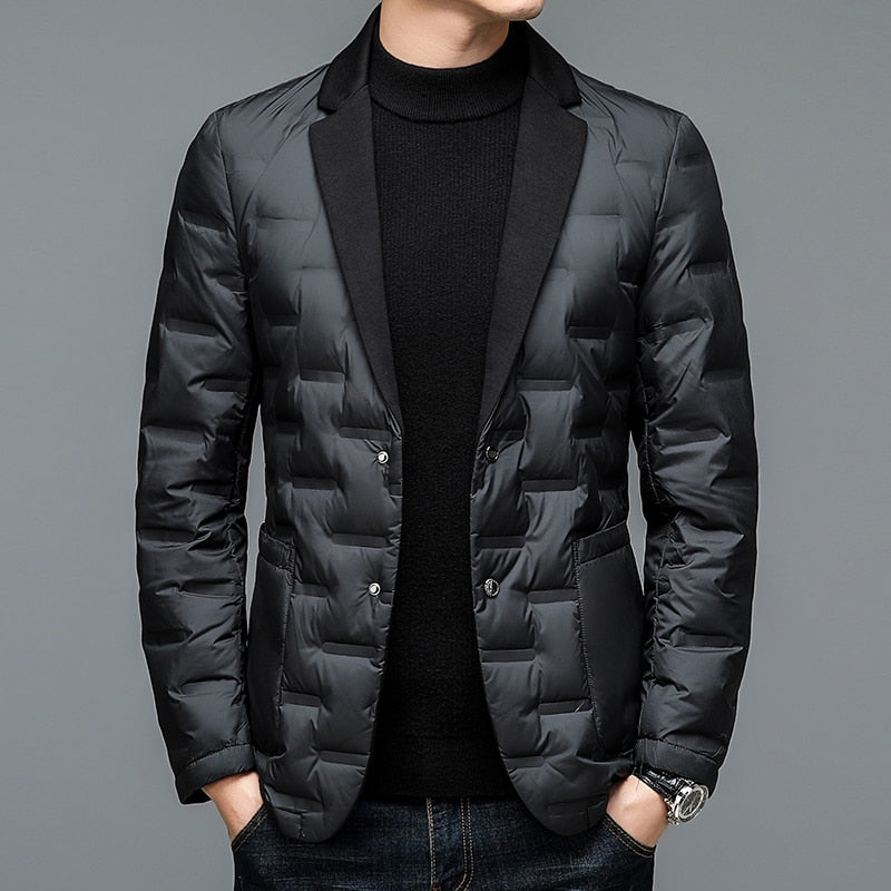 Elegant insulated men's blazer