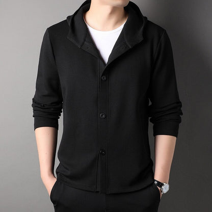 STYLISH MEN'S CARDIGAN WITH HOOD