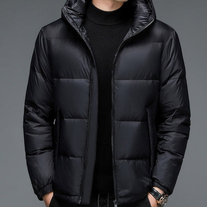 Men's insulated jacket with hood